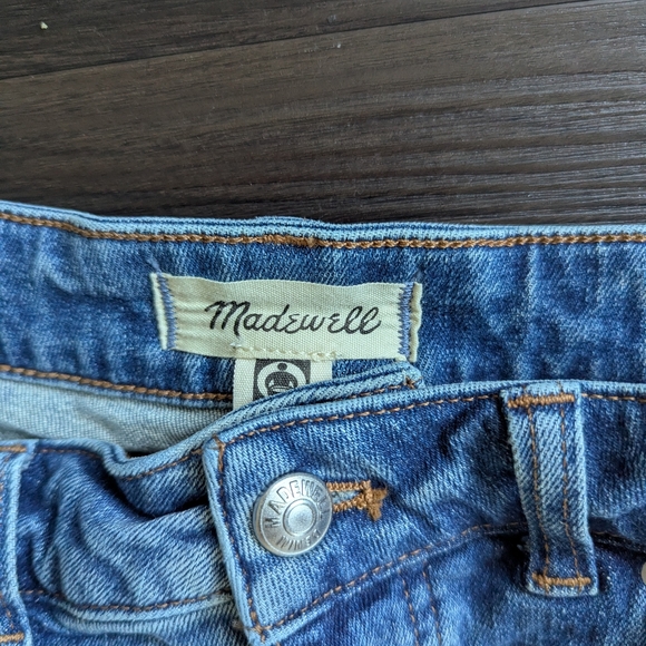 Madewell Curvy Flared Wide Leg Blue Jeans Size 29 - Picture 2 of 9